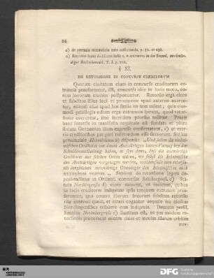 §. XI. De Retorsione In Concvrsv Creditorvm