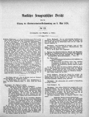No 23, 9. Mai 1878