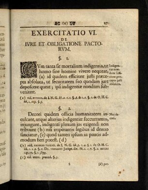 137-156, Exercitatio VI. De Ivre Et Obligatione Pactorvm.