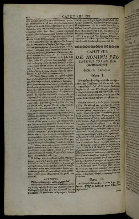 Caput VIII. De Hominis Peccatoris Coram Deo Justificatione.