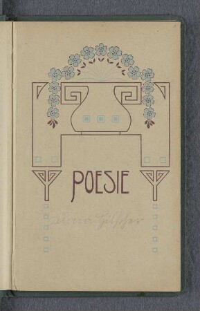 [Stammbuch Klara Hilscher]