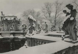 Dresden-Altstadt. Zwinger. Terrasse über dem Nymphenbad