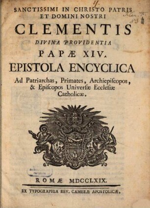 Epistola encyclica ad Patriachas Ecclesiae catholicae