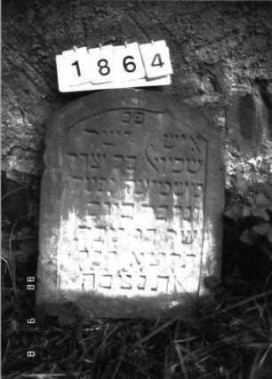 Grabstein 1864 (Index: 100096556) Besonderheit: keine Maßangaben: Grabstein 1864