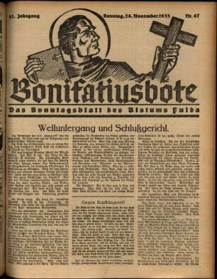 Ausgabe vom Sonntag, den 24. November 1935.