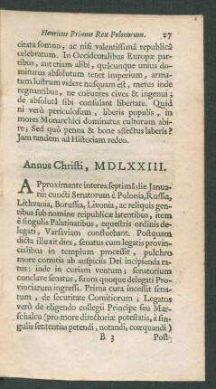 Annus Christi, MDLXXIII.