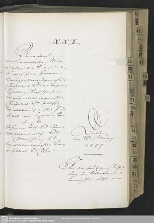 XXII., 18. März 1857