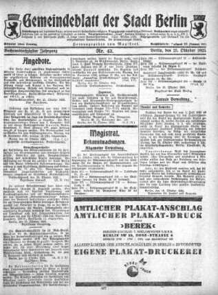 1925,43: Nr. 43, 25. Oktober 1925