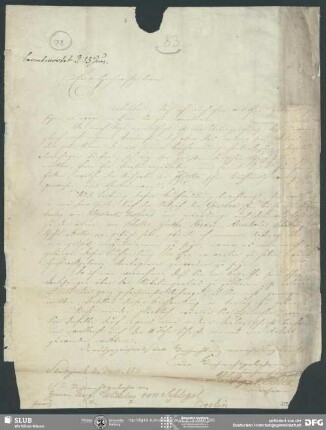 Eigenh. Brief von Johann Georg Cotta von Cottendorf an August Wilhelm von Schlegel, Stuttgart, 04.06.1841