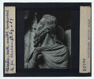 Chartres, Kathedrale Notre-Dame : Mittleres Nordportal, linkes Gewände[?], 2. Figur von links, Abraham