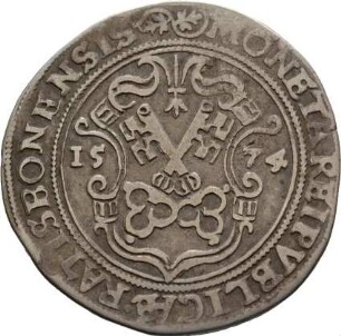 Münze, 1/2 Guldentaler (30 Kreuzer), 1574