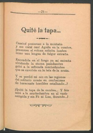 Quité la tapa