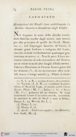 Capo sesto