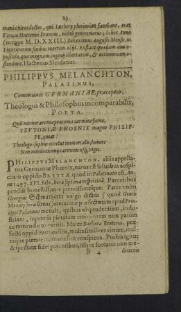 Philippus Melanchton