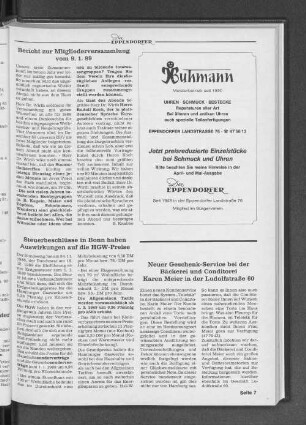 Steuerbeschlüsse in Bonn haben Auswirkunge auf die HGW-Preise