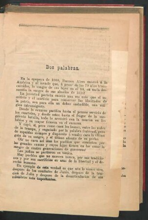 Dos palabras