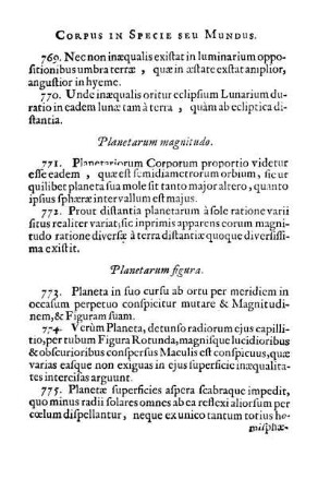Planetarum magnitudo.