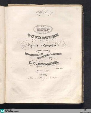 Ouverture à grand orchestre : oeuvre 128