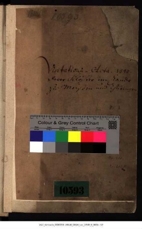 Visitation der Klöster und Kirchen im Lande zu Meißen und Thüringen