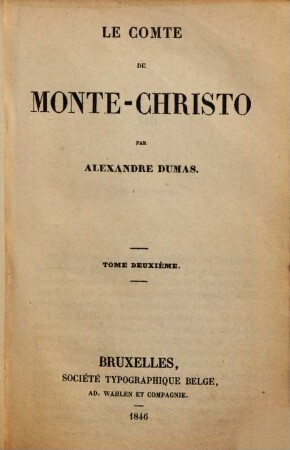Le comte de Monte-Christo, 2