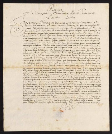 Todesanzeige des Johann Schweikher, Sohn des Dr. iur. utr. Johann Schweicker, Dicasterii Advocatus, und der Anna Felicita geb. Aichmanna, 1662.