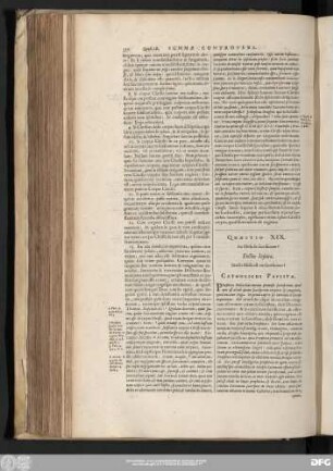 Quaestio XIX. An Missa sit sacrificium?
