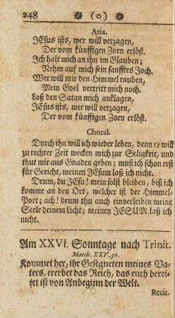 Am XXVI. Sonntage nach Trinit.