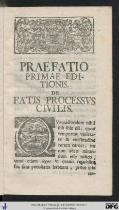 Praefatio Primae Editionis.
