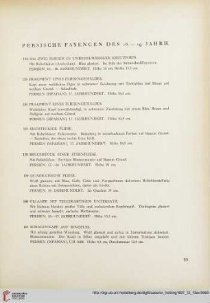 Persische Fayencen des 16.-19. Jahrhunderts (Nr. 134-152)
