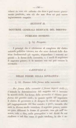 Sezione II. Dottrine generali derivate del diritto pubblico interno