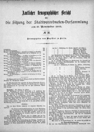 No. 36, 19. November 1885