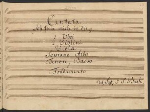 Ich freue mich in dir; V (4), Coro, orch; BWV 133