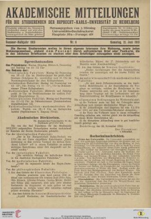 Nr. 9 (21. Juni 1913)
