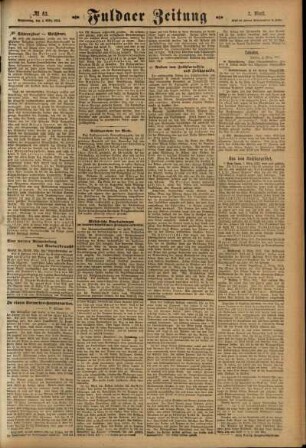 Zweite Ausgabe vom Donnerstag, den 04. März 1915.