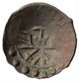 Fundmünze, Pfennig (Schüsselpfennig), Anfang des 17. Jh.