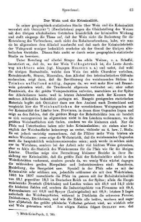 43-47, Der Wein und die Kriminalität