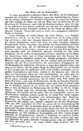 43-47, Der Wein und die Kriminalität