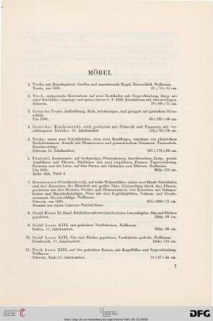 Möbel (Nr. 1-258)