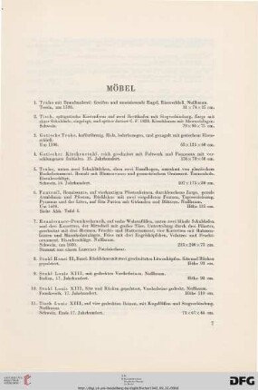Möbel (Nr. 1-258)