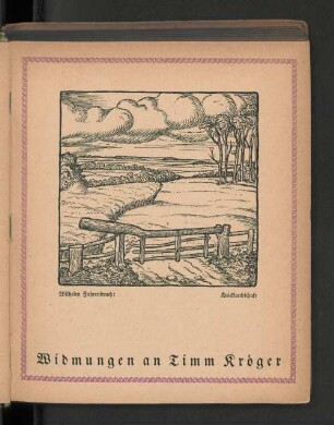 Widmungen an Timm Kröger