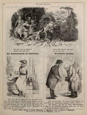 "Die gute alte Zeit" "Der Handwerksgesell am Scheidewege" "Verzeihlicher Irrthum"