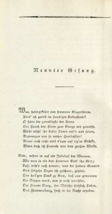 Neunter Gesang