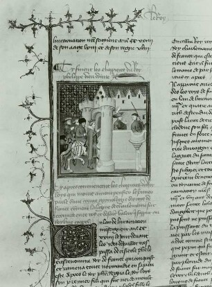 Les Grandes Chroniques de France, illuminierte Seite