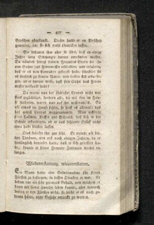 Wiedererstattung, wiedererstatten.