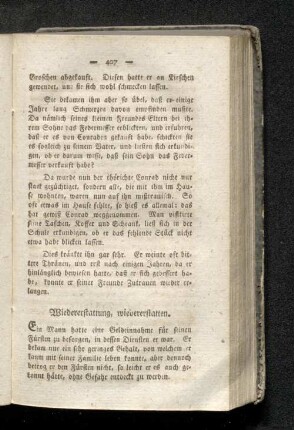 Wiedererstattung, wiedererstatten.