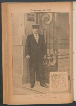Doctor Alfonso Durao, presidente de la Caja Nacional de Ahorro Postal - [Retrato] : Transeúntes conocidos