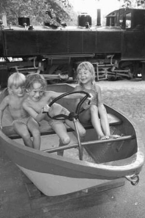 Kinderspielplatz im Rheinstrandbad Rappenwört