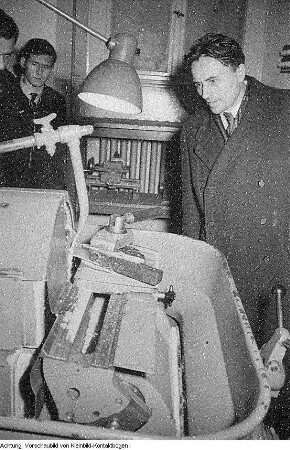 Dresden. Technische Hochschule Dresden (ab 1961: Technische Universität Dresden (TUD), Professor Smirnow, Dezember 1953