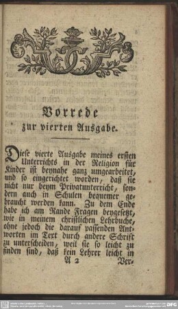 Vorrede zur vierten Ausgabe