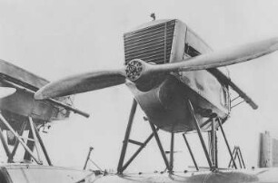 Rohrbach-Flugboot "Ro. III", Motorkabinen, Vorderansicht : Technikgeschichte | Maschinenbau | Verkehrswesen | Luftfahrzeuge | Flugzeuge